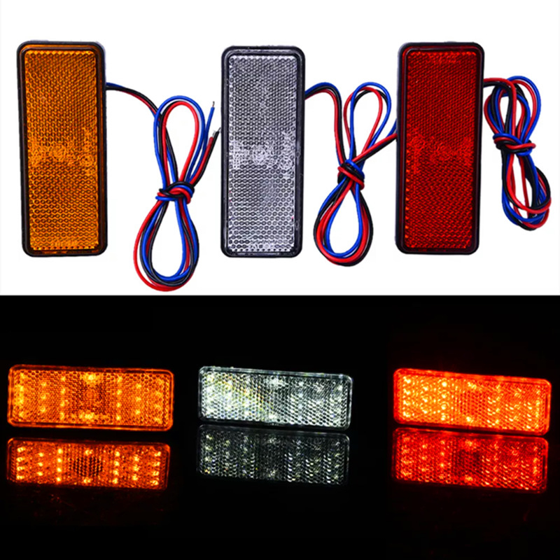 Lampa LED spate pentru motocicletă Y-046, 12/24V, 3W, LED 2835, potrivită pentru motociclete, vehicule electrice, camioane, RV și pickup