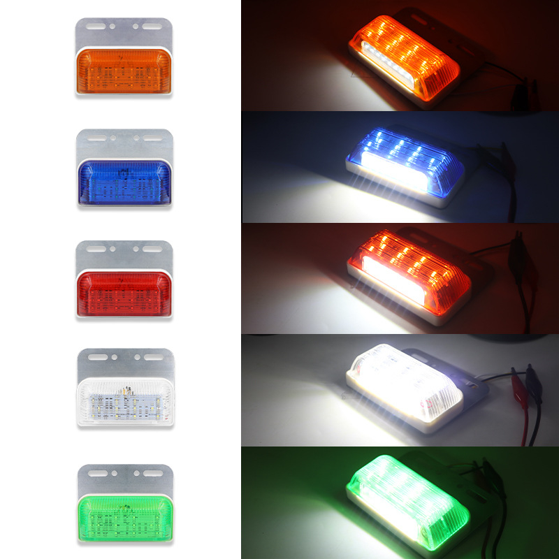 Bočna svjetiljka za kamion, vodootporna LED 12-24V, 2.4W, kućište od aluminija+PC, bočna svjetiljka za kamion/remorku