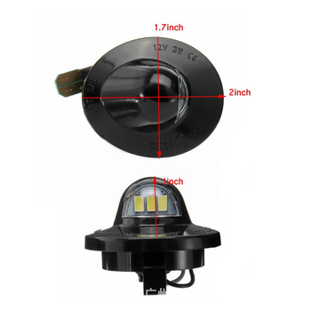 Lampsă LED pentru plăcuța de înmatriculare Ford F-150/F-250/F-350, 12V, 3W, 6500K, 50.000 h