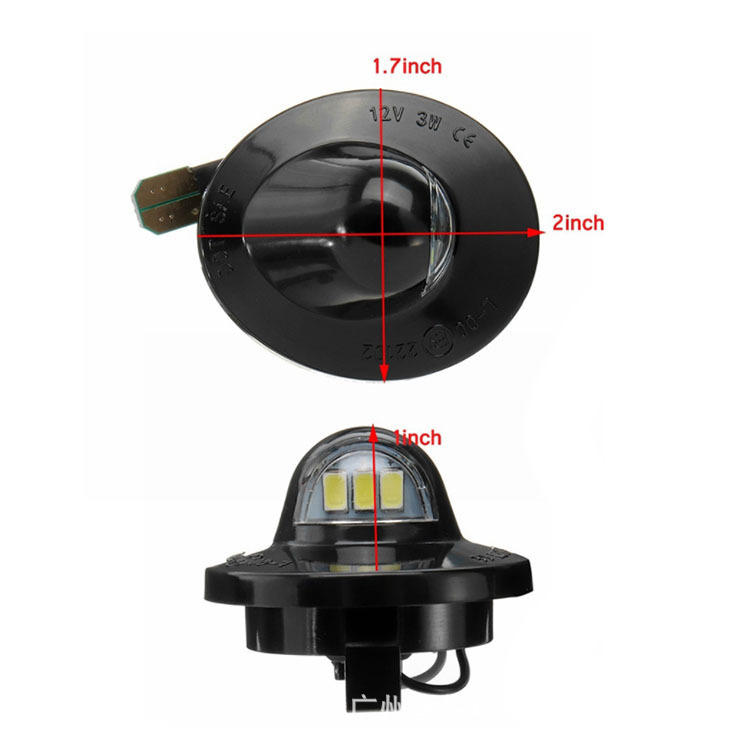 Lampsă LED pentru plăcuța de înmatriculare Ford F-150/F-250/F-350, 12V, 3W, 6500K, 50.000 h