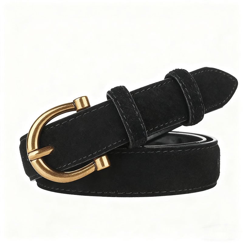 PU кожен колан с катарама от сплав; ширина 2-4 см; дължина 105 см.