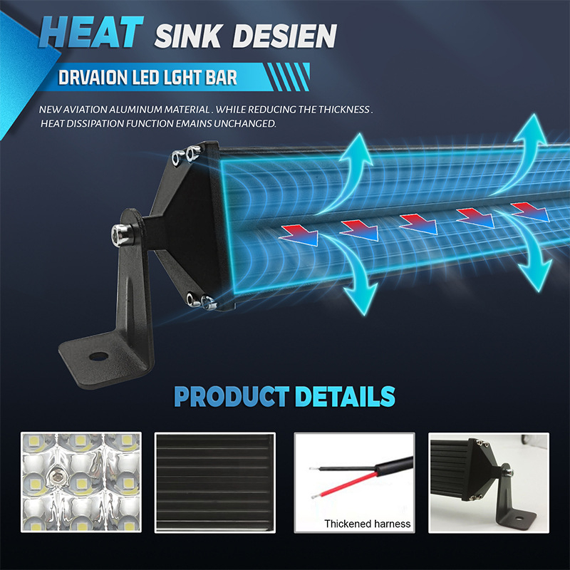 Off-road LED svjetlosna traka za krov — aluminijska konstrukcija, 408 W, 40 800 lm, 12–60 V, 50 000 h, prilagodljivo
