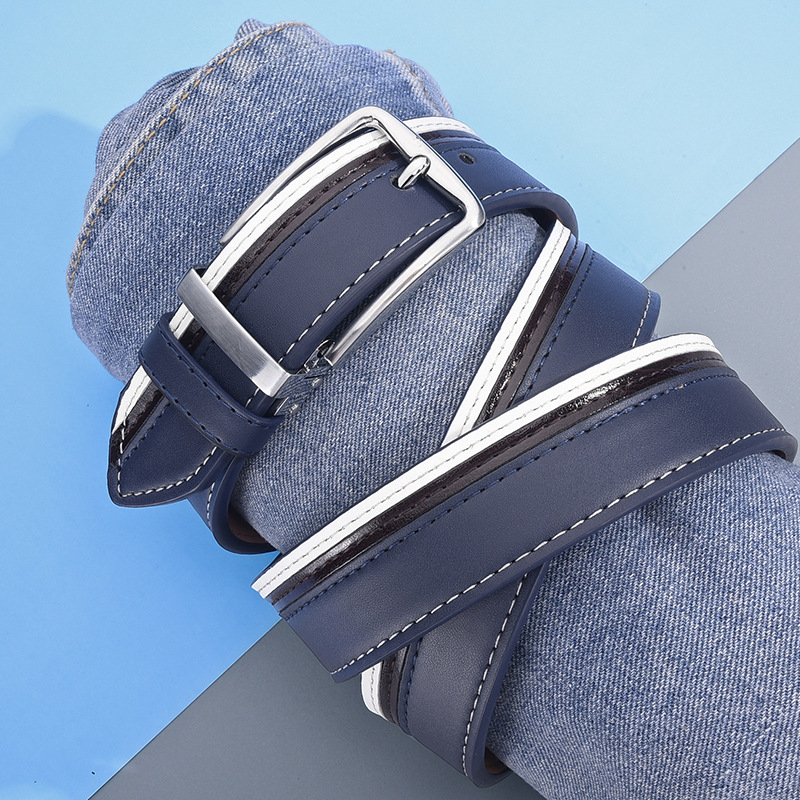 Мъжки TPU колан със сплавна квадратна катарама и пин-катарама, ширина 2–4 см, сплайсинг технология