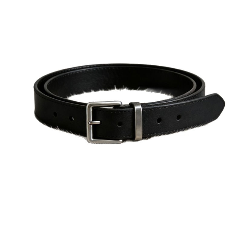 Колан - замшов финиш, катарама с пин, PU кожа, античен сребърен обков, винтидж стил (пин катарама; обков от сплав; антично сребро; PU кожа; старинен завършек)