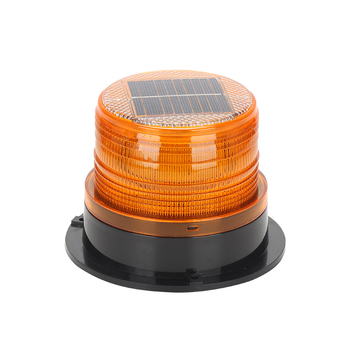 Solarna automobilska lampica za upozoravanje s LED-om, noćno treptanje, snažno magnetsko pričvršćivanje na krovu (12-24V, ABS)