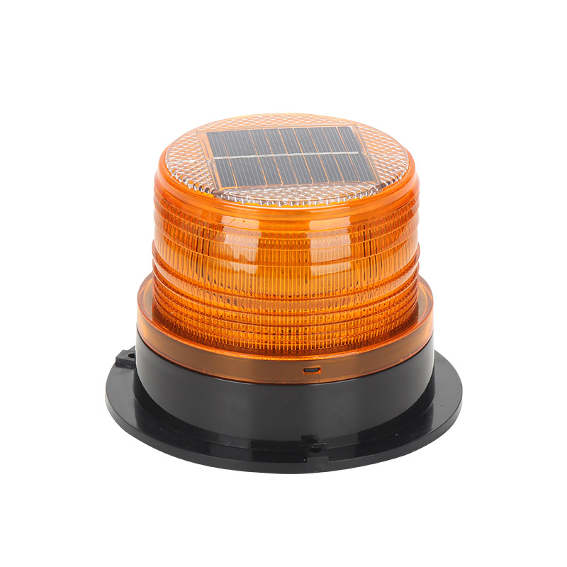 Solarna automobilska lampica za upozoravanje s LED-om, noćno treptanje, snažno magnetsko pričvršćivanje na krovu (12-24V, ABS)