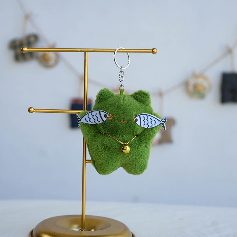 Păpușă pluș cu pisicuță | umplutură PP bumbac, pluș textil, ambalare în pungă plasă, personalizare logo OEM