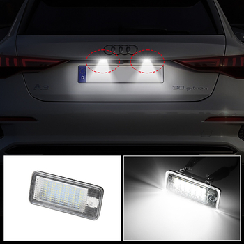 Lumină LED pentru plăcuța de înmatriculare pentru Audi A3/S3/A4/S4/A6/C6/A8/S8/Q7 – Dragon propeller, 12V, 3W, 50.000h, 6500K