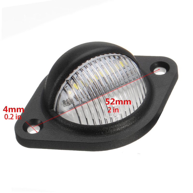 Kružna LED svjetiljka za registarsku pločicu, 3 LED, 12V, 5W, 50.000 h, 6500K