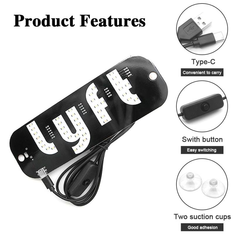 ANE auto LED taxi indikator svjetla, USB Type-C, Lyft Type-C auto svjetlo, 5-6V, 3W, PVC