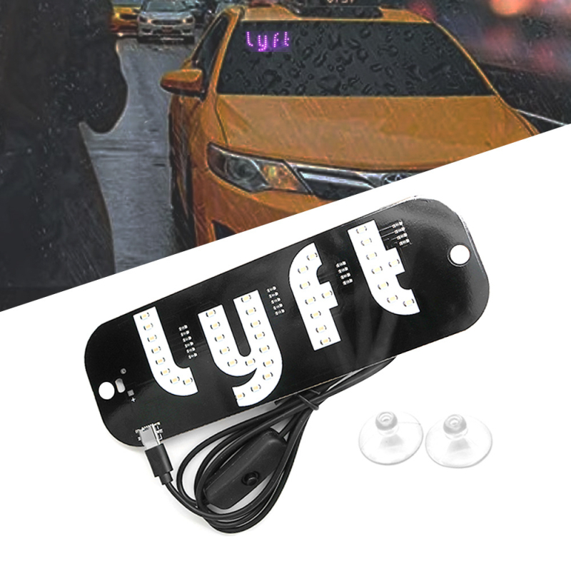 ANE auto LED taxi indikator svjetla, USB Type-C, Lyft Type-C auto svjetlo, 5-6V, 3W, PVC