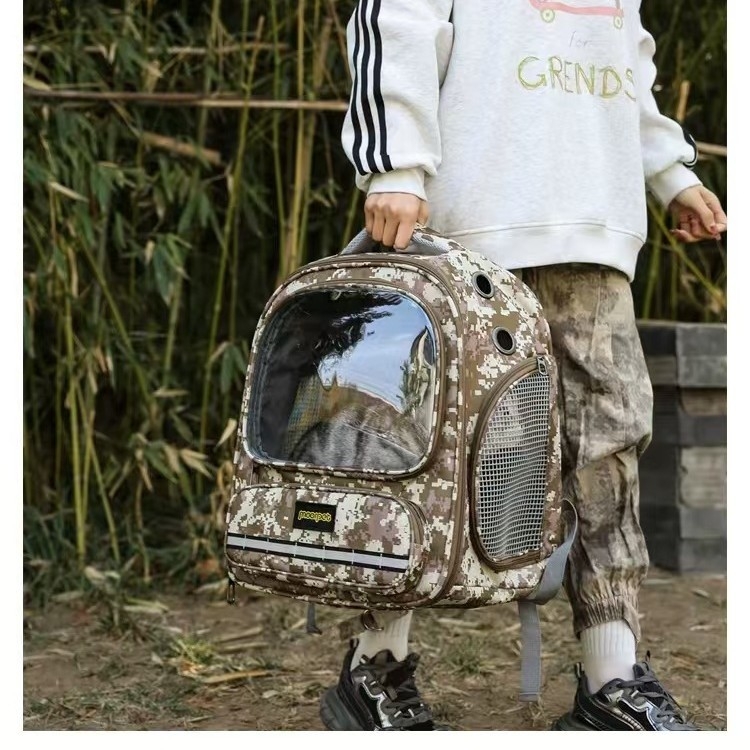 Torba za kućne ljubimce za mačke, Oxford tkanina, kamuflažni uzorak, kapaciteta 20–35 L, brenda Early autumn