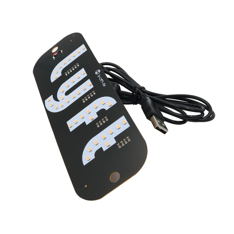 Indicator LED pentru taxi LT-USB — ABS, 5-6V, 3W, 0.3A, Lumină pentru numărul de înmatriculare