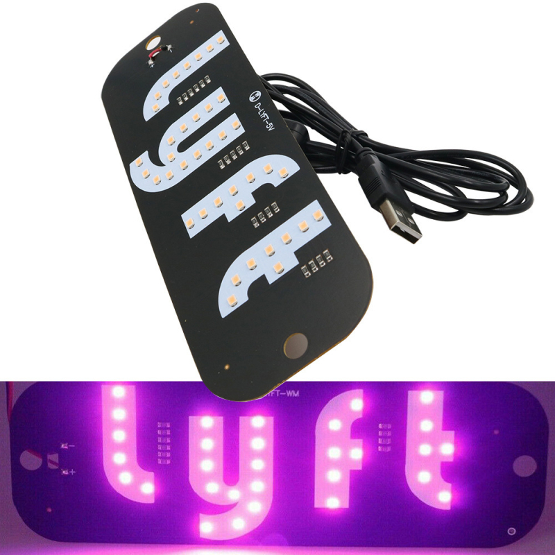 Indicator LED pentru taxi LT-USB — ABS, 5-6V, 3W, 0.3A, Lumină pentru numărul de înmatriculare