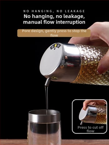 Set de sticle din plastic pentru condimente în bucătărie (sos de soia, oțet, ulei) cu design fără agățare, model 2022