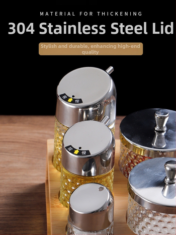 Set de sticle din plastic pentru condimente în bucătărie (sos de soia, oțet, ulei) cu design fără agățare, model 2022