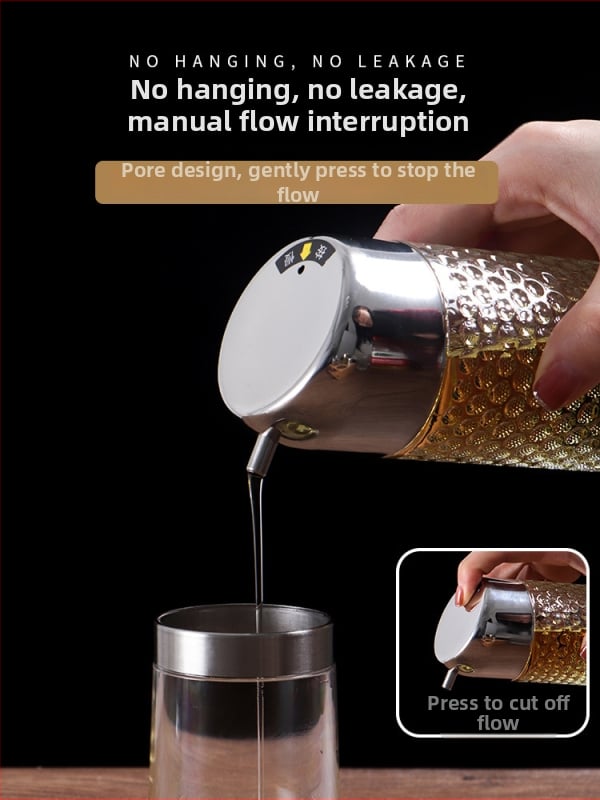 Set de sticle din plastic pentru condimente în bucătărie (sos de soia, oțet, ulei) cu design fără agățare, model 2022