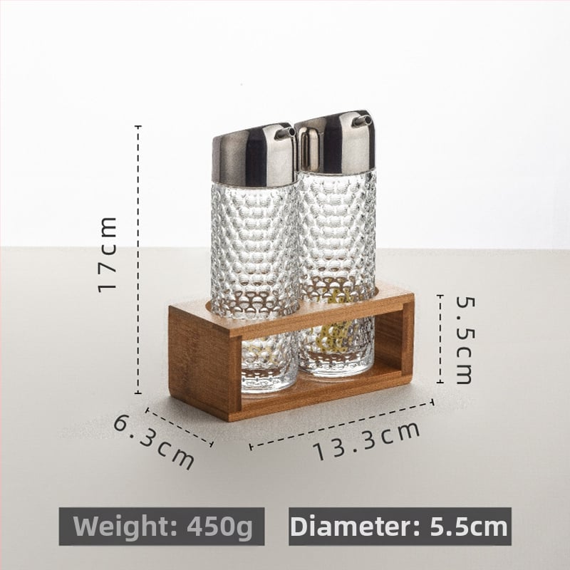 Set de sticle din plastic pentru condimente în bucătărie (sos de soia, oțet, ulei) cu design fără agățare, model 2022