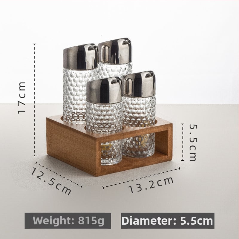 Set de sticle din plastic pentru condimente în bucătărie (sos de soia, oțet, ulei) cu design fără agățare, model 2022