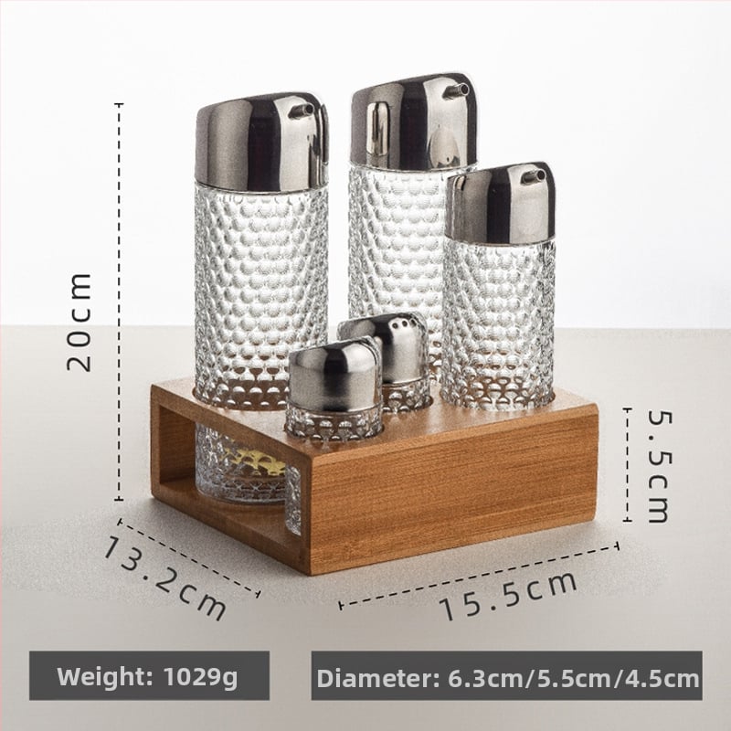 Set de sticle din plastic pentru condimente în bucătărie (sos de soia, oțet, ulei) cu design fără agățare, model 2022