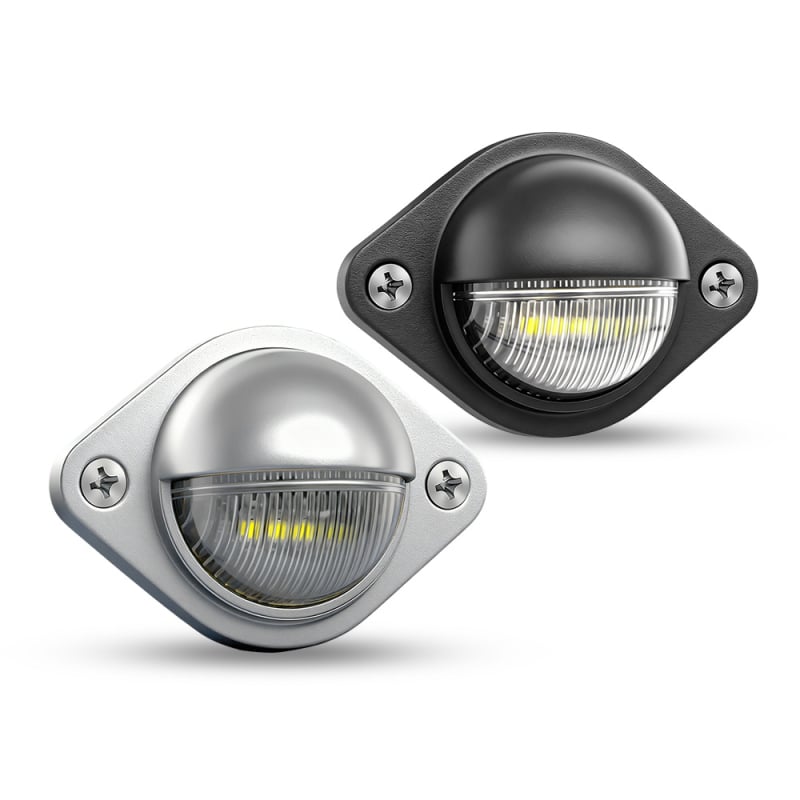 6-LED svjetlo za registarsku pločicu za kamione, automobile i prikolice — 12/24V, ABS, 1.5W, 6500K, vijek trajanja 50 000 sati