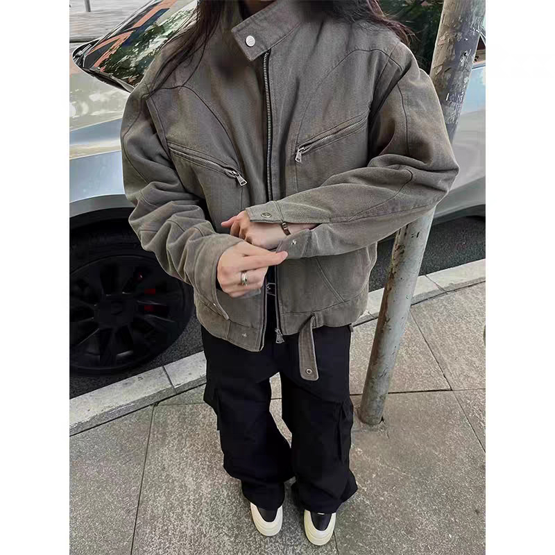 Muška zimska jakna, slim-fit, rever ovratnik, bez kapuljače, Lycra i Vinylon tkanina, mladenački stil