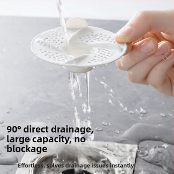 Filtrni poklopac odvodnog kanala u kupaonici s dizajnom vrtloga — za dlake, protiv začepljenja, protiv insekata