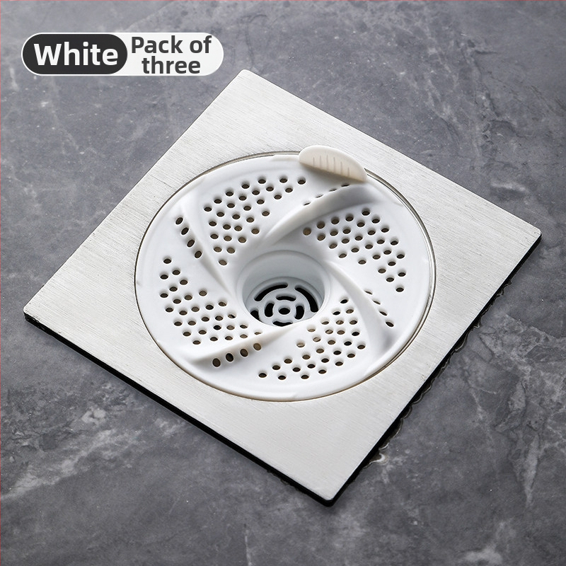 Filtrni poklopac odvodnog kanala u kupaonici s dizajnom vrtloga — za dlake, protiv začepljenja, protiv insekata