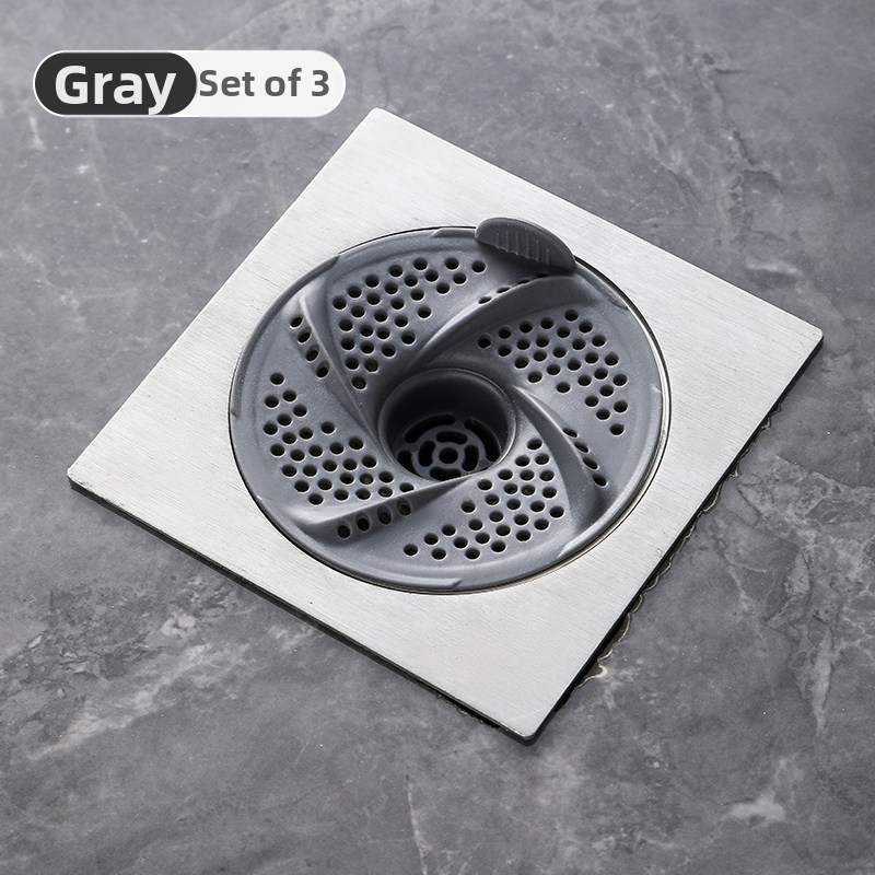 Filtrni poklopac odvodnog kanala u kupaonici s dizajnom vrtloga — za dlake, protiv začepljenja, protiv insekata