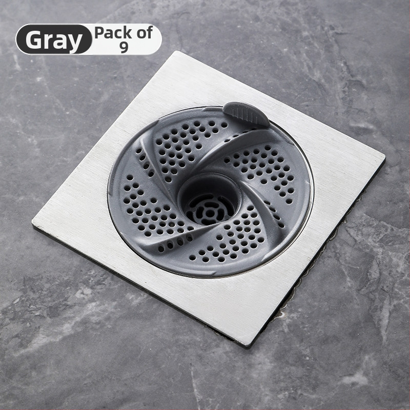 Filtrni poklopac odvodnog kanala u kupaonici s dizajnom vrtloga — za dlake, protiv začepljenja, protiv insekata