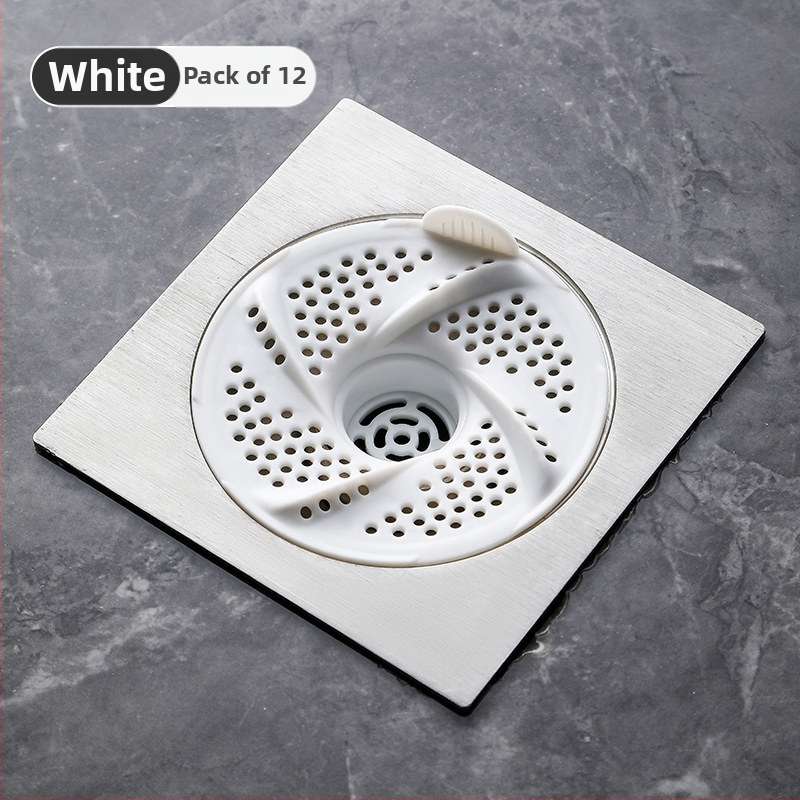 Filtrni poklopac odvodnog kanala u kupaonici s dizajnom vrtloga — za dlake, protiv začepljenja, protiv insekata