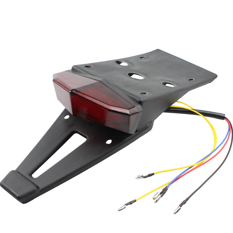 Zadnje svjetlo za motocikl, model Weideng, ABS kućište, LED izvor, 12V