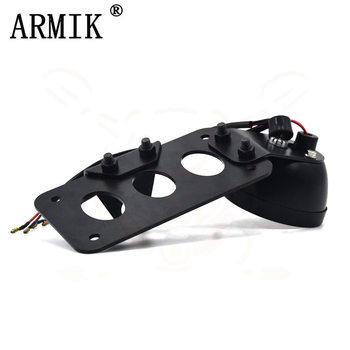 Stražnje svjetlo motocikla, retro stil, potpuno metalno, model W-022, 12V 15W