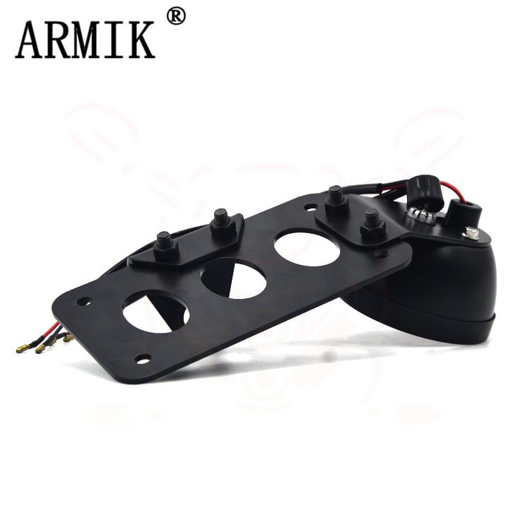 Stražnje svjetlo motocikla, retro stil, potpuno metalno, model W-022, 12V 15W