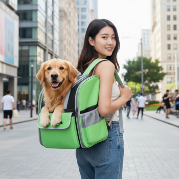 Kisállat hátizsák, könnyű, lélegző, poliészter, kapacitás 6,5 kg-ig, utazáshoz