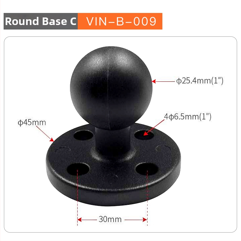 RAM baza s kugličnom glavom za držač sonar probe, spojni okvir za teško opremu i proširenje kabine građevinskog vozila (Šifra artikla F775T6S7SS6MMT, Model VIN)