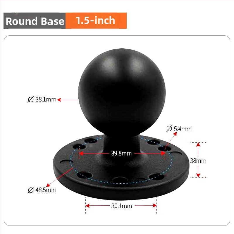 RAM baza s kugličnom glavom za držač sonar probe, spojni okvir za teško opremu i proširenje kabine građevinskog vozila (Šifra artikla F775T6S7SS6MMT, Model VIN)