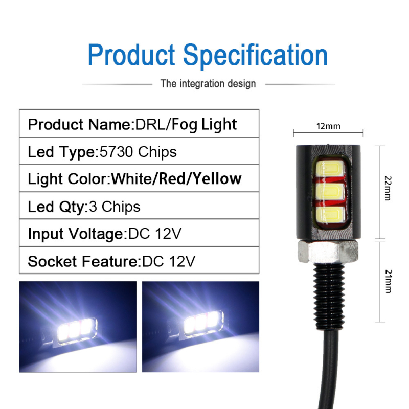 LED svjetlo za registarsku pločicu Eagle Eye za automobile i motocikle – 12V, 3W, 5730 LED, 6000K, 5000 sati