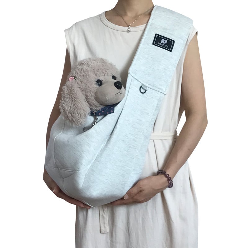 Torba za kućne ljubimce s crossbody remenom: jednobojni dizajn, poliestersko-pamučna smjesa, mekana konstrukcija (Materijal: poliestersko-pamut smjesa; Dizajn: jednobojan; Mekanost: mekana)