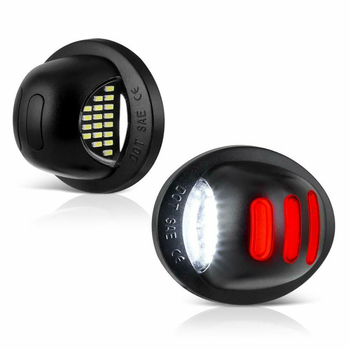 LED svjetlo za registarsku pločicu, crveno-bijelo dvobojno, za Ford F-150/F-250/F-350