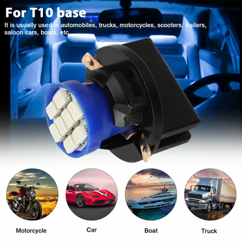 LED indikátor šírky a svetlá na poznávaciu značku, T10 + základňa, 3020 8SMD, 12V, 1.5W, 300 lm, s konektorovým setom