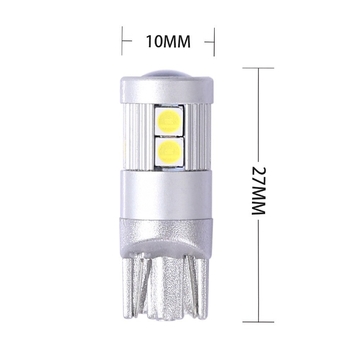T10 3030 9-LED LED Žarulja za širinu/registracijske/čitačko/instrumentno svjetlo, 9–28 V, 0.17 A, 1.8 W, 450 lm, 6000 K