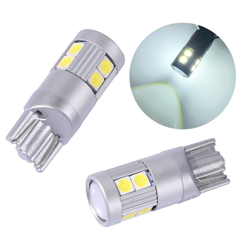 T10 3030 9-LED LED Žarulja za širinu/registracijske/čitačko/instrumentno svjetlo, 9–28 V, 0.17 A, 1.8 W, 450 lm, 6000 K