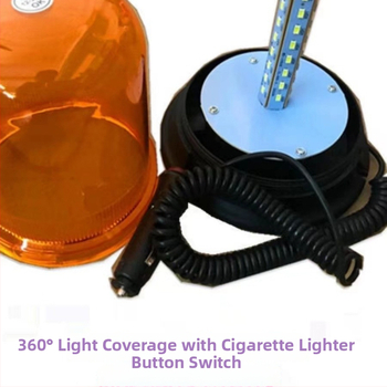 LED výstražné svetlo s otáčajúcim stroboskopom, 12-24V, 40W, 5000 lm, montáž na strope, model Yk-k303-40, vhodné pre školské autobusy, policajné auto, nákladné auto