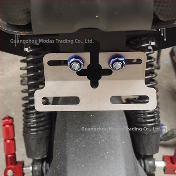 Nerezový držiak na poznávaciu značku pre elektrické vozidlo so zadným svetlom — Xiao Niu 009