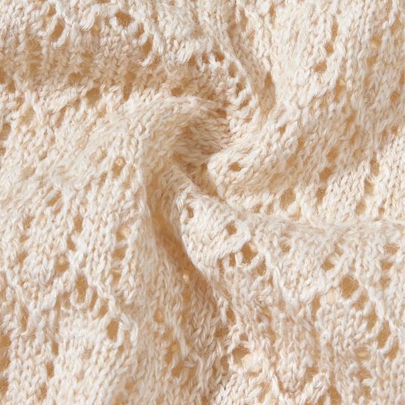 Pătură de bebe tricotată din bumbac 100% cu model romb perforat, pentru nou-născuți până la 3 ani, 200–300 g, pentru toate anotimpurile, INS stil