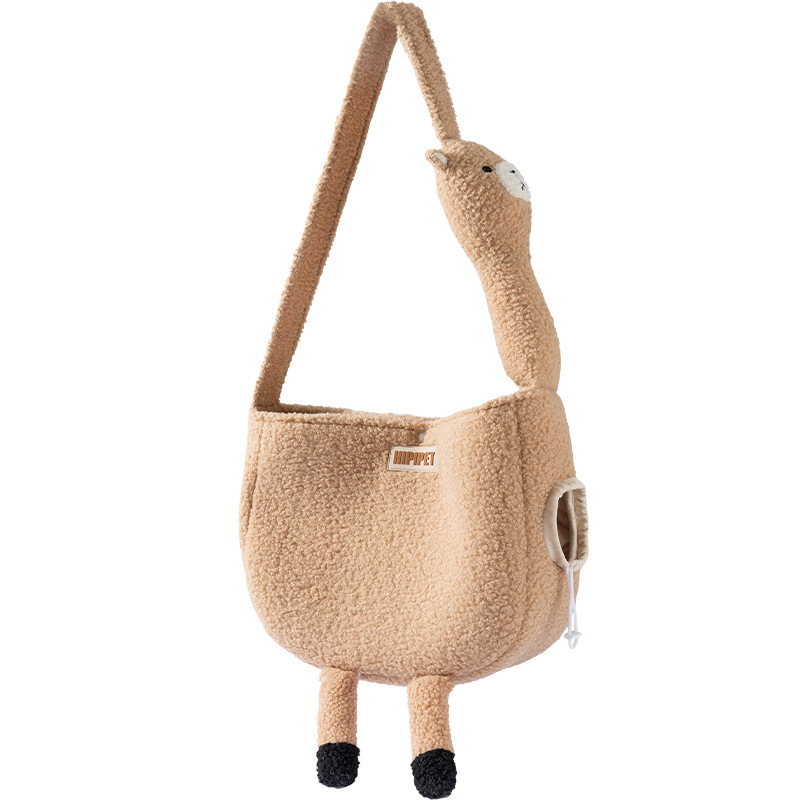 Torba za mačke - Hippie dog, podstava od ovčje vune s kompozitnom pjenom, kapacitet 5–7,5 kg, životinjski uzorak
