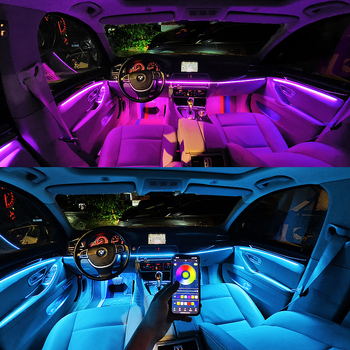 Stražnja automobilna svjetla s skrivenim akrilnim RGB unutarnjim ambijentalnim svjetlom, materijal akril LED, 12V, 5W, struja 0.3A, model One Drag Eighteen RGB