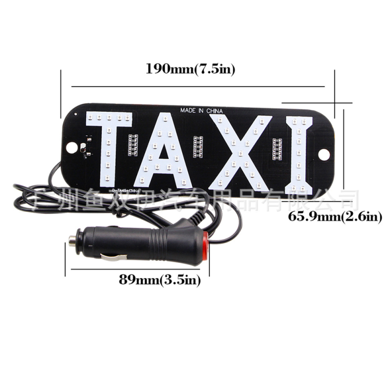 Automobilska LED TAXI indikator svjetlo, TAXIDX model, 12V, 3W, ABS.
