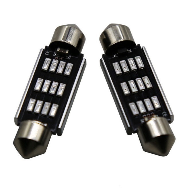 LED svjetlo za krov automobila, model 39MM-4014-12SMD, LED izvor, napon 10–28V, snaga 1.8W, svjetlosni tok 500 lm